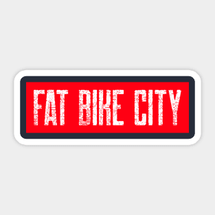 Fat Bike City Sticker